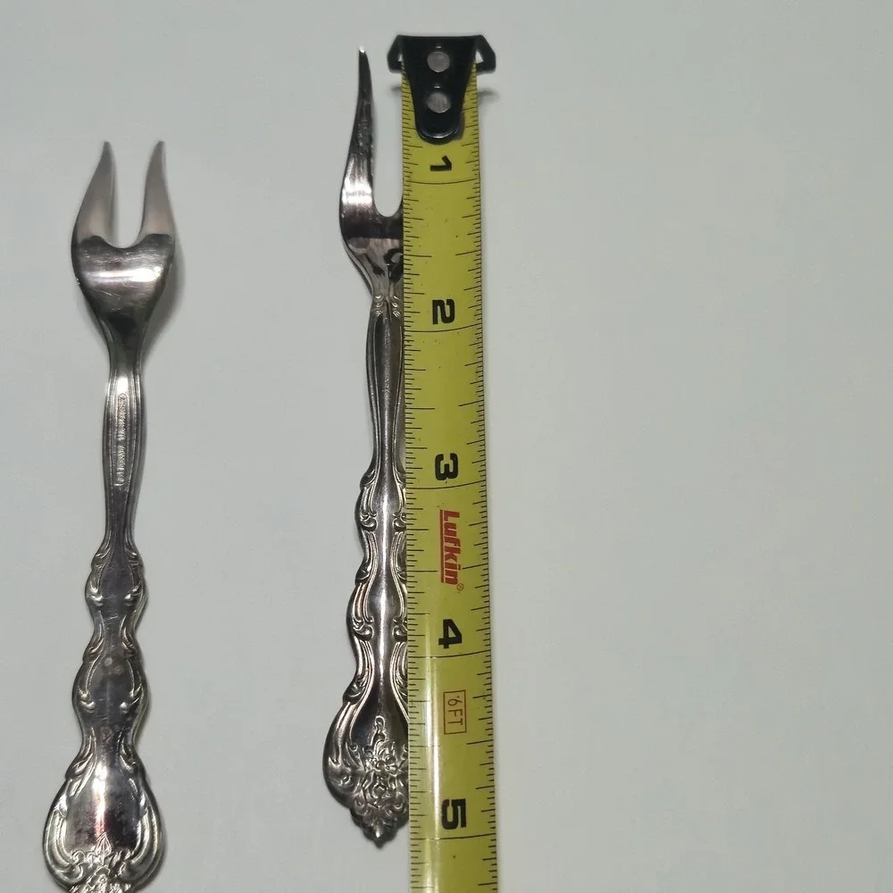 Vtg International Silverplate Interlude‎ Flatware Set Serving Fork and Spoon 3pc